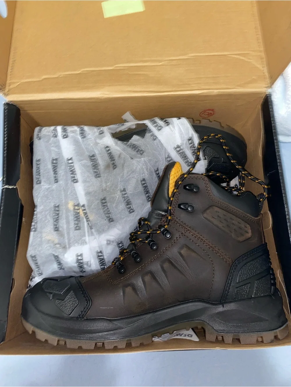 DeWalt Men's Brown & Black Safety Work Boots - Rugged Waterproof Construction